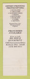 Matchbook Cover - Big Red Q Printing Redford MI