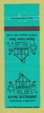 Matchbook Cover - Alpine Liquor Store St Louis MO