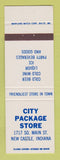 Matchbook Cover - City Package Store Liquor New Castle IN
