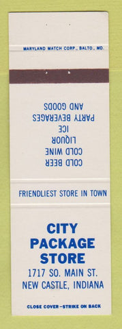 Matchbook Cover - City Package Store Liquor New Castle IN
