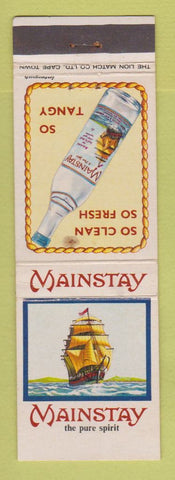 Matchbook Cover - Mainstay Liquor South Africa  WEAR