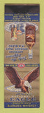 Matchbook Cover - National's Eagle Whiskey liquor WEAR