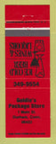 Matchbook Cover - Goldie's Package Store liquor Durham CT RED