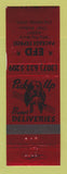 Matchbook Cover - EFD Package Liquor Cheyenne WY