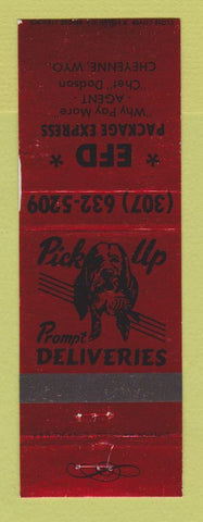 Matchbook Cover - EFD Package Liquor Cheyenne WY