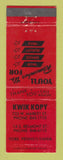 Matchbook Cover - Kwik Kopy Printing York PA WEAR