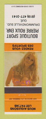 Matchbook Cover - Boutique Sport Pierre Roux Drummondville QC pinup