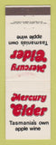 Matchbook Cover - Mercury Cider Apple Wine Tasmania Australia WEAR
