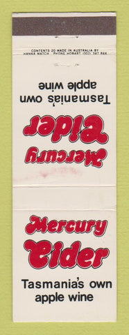 Matchbook Cover - Mercury Cider Apple Wine Tasmania Australia WEAR
