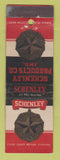 Matchbook Cover - Schenley Liquor