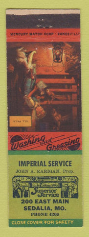 Matchbook Cover - Imperial Service auto repair Sedalia MO