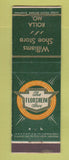 Matchbook Cover - Florsheim Shoes Williams Store Rolla MO