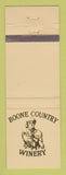Matchbook Cover - Boone County Winery