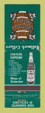 Matchbook Cover - Hallmark Cellars Liquor Australia Chateau Supreme WEAR