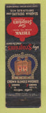Matchbook Cover - Seagram's Whiskey Liquor WORN