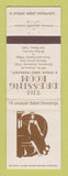 Matchbook Cover - The Dressing Room Restaurant San Mateo Sunnyvale CA WEAR