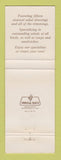 Matchbook Cover - The Dressing Room Restaurant San Mateo Sunnyvale CA WEAR