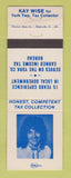 Matchbook Cover - Kay Wise York Township Tax Collector IL?