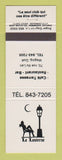 Matchbook Cover - La Lanterne Cafe Restaurant Magog QC girlie