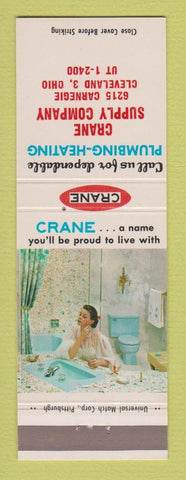 Matchbook Cover - Crane Plumbing Heating Supply Cleveland OH girlie