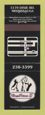 Matchbook Cover - Chez Paree II Strip Club girlie Mississauga ON