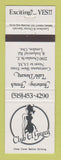 Matchbook Cover - Club El Greco Strip Club girlie London ON