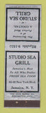 Matchbook Cover - Studio Sea Grill Jamaica NY