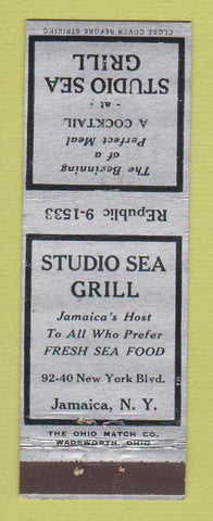 Matchbook Cover - Studio Sea Grill Jamaica NY