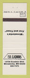 Matchbook Cover - Glen Lake Liquors Minnetonka MN