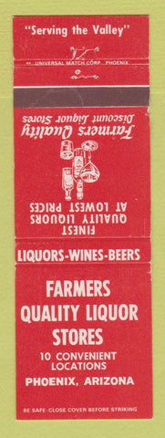 Matchbook Cover - Farmers Liquor Stores Phoenix AZ WEAR
