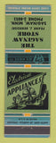 Matchbook Cover - Saginaw Store Appliances Saginaw MN