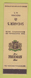 Matchbook Cover - Freeman Shoes Shearer's Fredonia NY