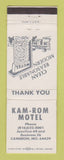 Matchbook Cover - Kam Rom Motel Cameron MO WEAR