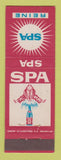 Matchbook Cover - Spa Reine Drink Belgium RED