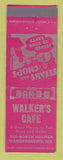 Matchbook Cover - Walker's Cafe Warrensburg MO