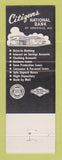 Matchbook Cover - Citizens National Bank Kirksville MO