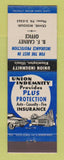 Matchbook Cover - Union Indemnity Insurance BF Carney Crane MO