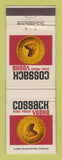 Matchbook Cover - Cossack Vodka South Africa WEAR