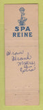 Matchbook Cover - Spa Drink Grand Bazar Belgium WEAR
