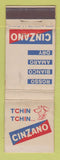 Matchbook Cover - Cinzano Liquor Rosso Bianco Amaro Belgium WORN