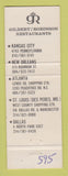 Matchbook Cover - Houlihan's Old Place girlie Atlanta St Louis Dallas
