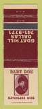 Matchbook Cover - Baby Doe Matchless Mine girlie Dallas TX WEAR