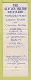 Matchbook Cover - Statler Hilton Hotel Cleveland OH WEAR