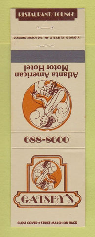 Matchbook Cover - Gatsby's Atlanta American Motor Hotel GA girlie