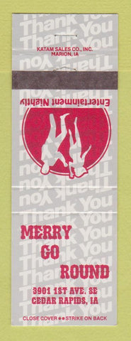 Matchbook Cover - Merry Go Round Cedar Rapids IA Night Club