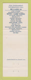 Matchbook Cover - 1984 Harrah's Casino Games Reno Las Vegas NV