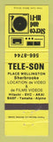 Matchbook Cover - Tele Son Stereo Sherbrooke QC WEAR