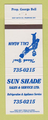Matchbook Cover - Sun Shade Appliances Refrigerators