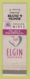 Matchbook Cover - Elgin Watches Buntin Oliver Jewelry Kewanee IL