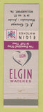 Matchbook Cover - Elgin Watches JC Greenya Jewelry Williamsport PA